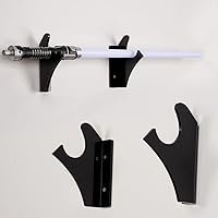 Vista 3 de LEILIN Lightsaber Wall Mount Lightsaber Rack Wall Mounted-Sword Wall Mount-Sword Holder Light Saber Mount for Wall Lightsaber Stand Wall Mount