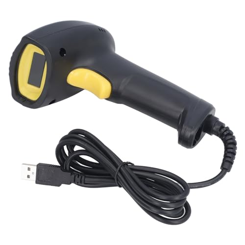 ZAICOLER Barcode Scanner, 1D 2D USB Wired Handheld Bar Code Reader, Fast Accurate Scanning Reader with Wide Compatibility, Ideal for Retail Store, Supermarket & Logistics