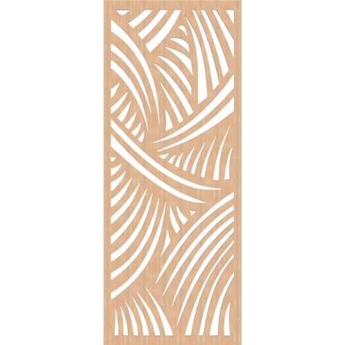 Image of Chester Decorative Pierced Fretwork Wood Wall Panels, 27 3 /8 inchW x 69 3 /8 inchH x 3 /8 inchT, Hickory