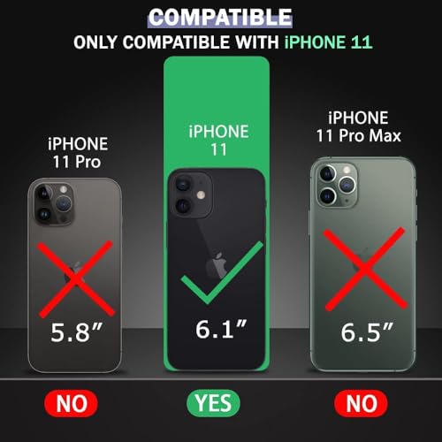 TheGiftKart Hybrid Shockproof Back Cover Case for iPhone 11 | 360 Degree Protection | Hard Back Cover Case for iPhone 11 (PC & TPU, MagSafe Compatible, Transparent Hard Clear Back, Clear Sides)