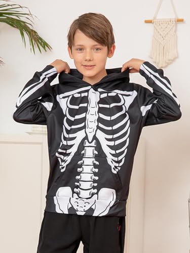Image of Lovekider Boys Hoodies Sweatshirt Cool 3D Print Pullover with Big Pocket for Kids Fashion Warm Winter 6-16 Years