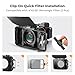 K&F Concept Mini Matte Box +ND8, DSLR Camera Matte Box with Carbon Fiber Top Flag for 67mm/72mm/77mm/82mm/95mm Lenses, with Filter Trays for 4x5.65 & Circular Filter