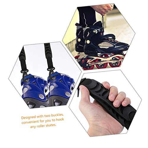 12 Peças Amarrar trela de engrenagem de inverno alça de ioga para tapete de transporte patins cadarç