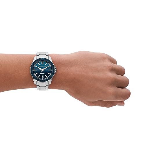 Image of Armani Exchange A|X Dive-Inspired Stainless Steel Watch for Men