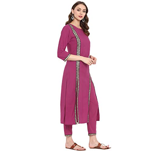 Image of ZIYAA Women's Crepe Straight Kurta