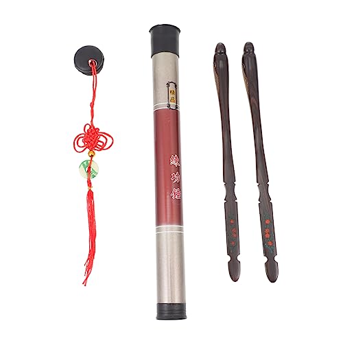 Yardwe Dulcimer Practice Hammers Ebony Dulcimer Hammers Professional Storage Bucket