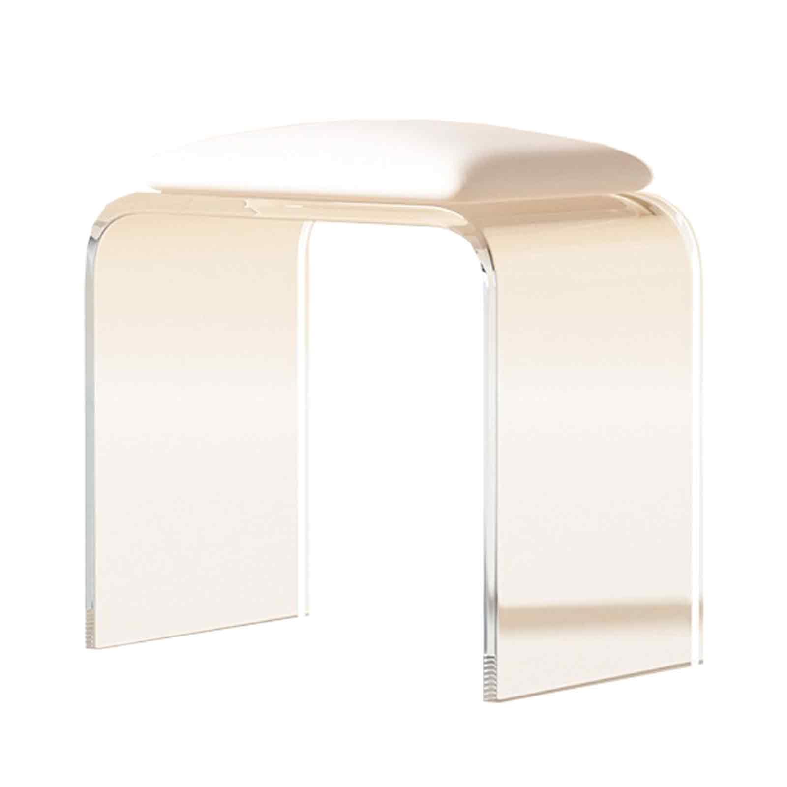 Banc d'extérieur moderne en acrylique avec coussin en PU pour salon
