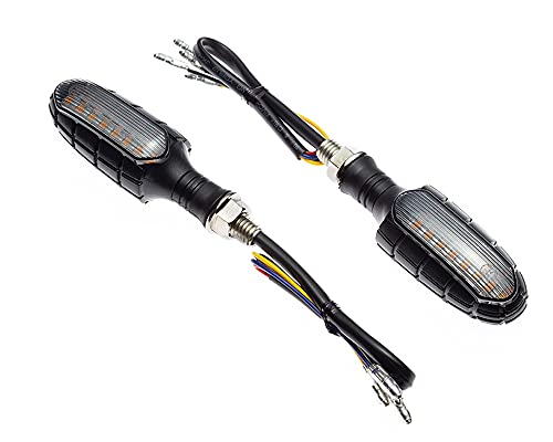Moto Clignotants LED Noir Custom Éclairage Arrière Intégrable