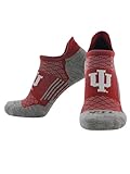 Indiana Hoosiers No Show Tab Socks | Men’s & Women’s Running Golf Performance Ankle Socks | NCAA Licensed Gear (Medium) - Indiana Hoosiers,Medium