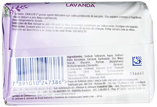 Sabonete Barra Lavanda, Johnson'S, Lavanda, 80G