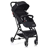 【Utilisation pratique】Le panier de rangement inférieur est pratique pour les mères et les accoudoirs de sécurité à l'avant détachables, souples et confortables facilite l'entrée et la sortie du bébé.