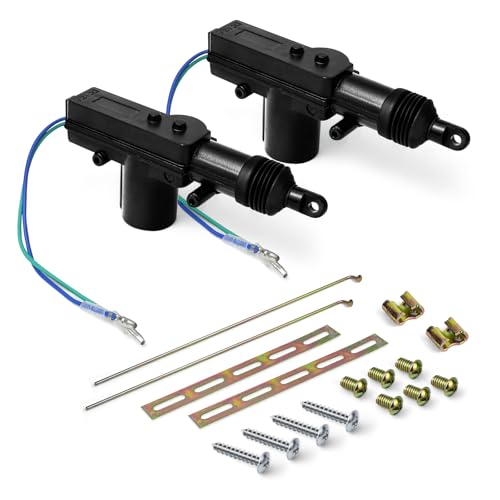 Image of 2PCS Car Power Door Lock Actuators, 2 Wire 12V Power Door Lock Kit, Heavy Duty Automotive Door Lock Actuator, Universal High Power Door Lock Actuator for Most Vehicles
