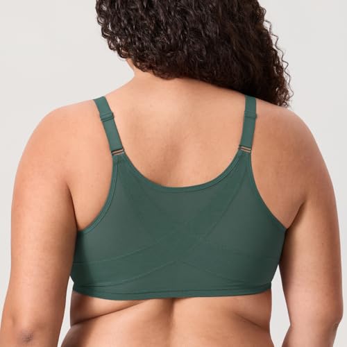 Image of DELIMIRA Women's Front Closure Posture Lace Bras