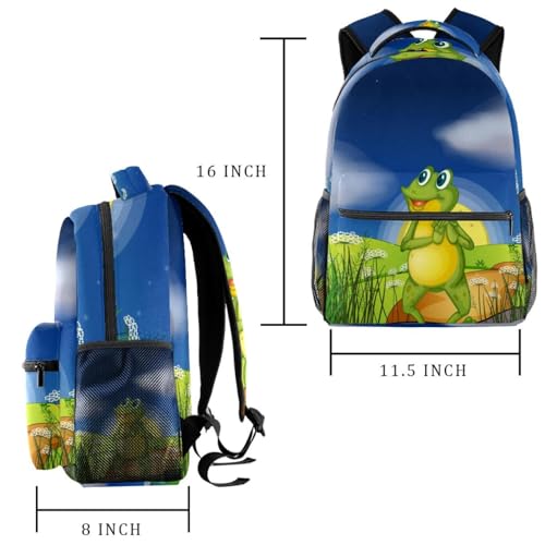 Sac à dos d'école grenouille ergonomique contre le mal de dos