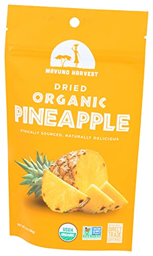 Image of Mavuno Harvest Dried Pineapple, Organic, 2 Oz (Pack of 2)