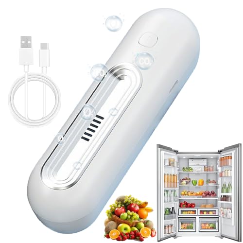 Mini desodorante para frigorífico, generador de ozono, ionizador USB, recargable, purificador de aire de ozono, fridge, neutralizador de olores para coche, zapatero, cocina, hogar (C)