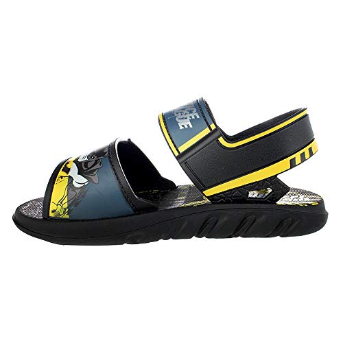 Sandália Infantil Meninos Grendene Kids Liga Da Justiça Strong Batman Velcro Borracha 22191 20566 -