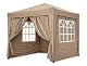 Zeltgarage Quick Star Pop-Up Pavillon 2 x 2 m mit 4 Easy-Klett Seitenwänden