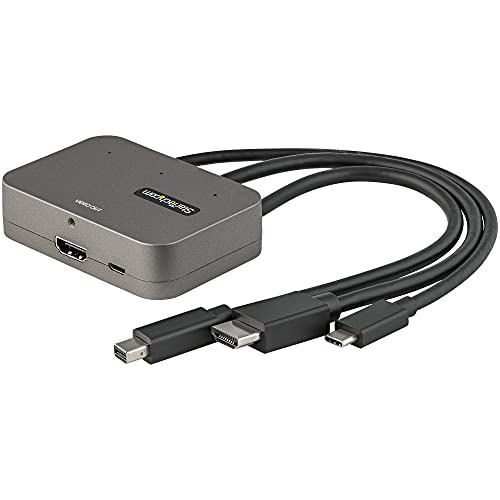 Adaptador USB-C y Mini DP a HDMI StarTech 4K 60Hz para Sala de Conferencias 1