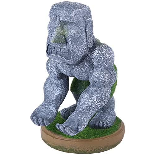 Support de manette de jeu Moai compact et stable accessoire de bureau unique en résine - 2