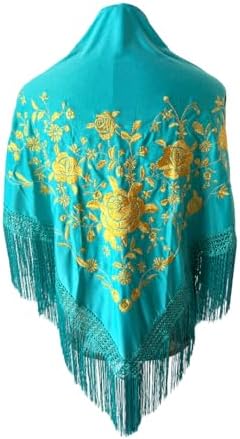 Genérico FLAMENKA ROCIERA Mantón de Flamenca, Mantoncillo Bordado...