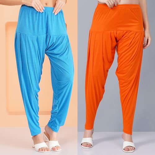 Image of Buy That Trendz Patiala Salwar for Women Relaxed Fit Viscose Patiyala Salwar Harem Bottom Pants