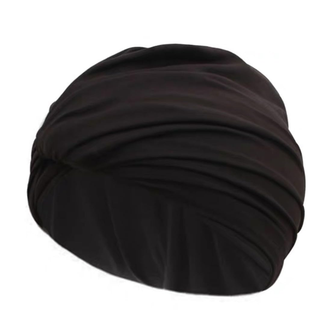Schwimmkappe Damen Turban Style - Badekappe Mit Ohrenschutz Für Lange Haare