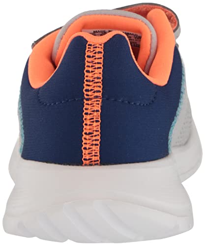 adidas Tênis infantil unissex Tensor Run 2.0, Cinza/azul pré-amado/laranja gritando, 10 Toddler