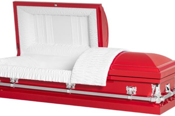Clair Casket Red, Green, Purple and Yellow Casket