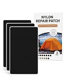 Nylon Autoadesivo Toppe, BOUYEER 3 Pezzi 20x10cm Toppa di Riparazione Impermeabile Autoadesiva, Toppe in Nylon Autoadesivo per Tende, Giubbotti, Sacchi a Pelo, Borse
