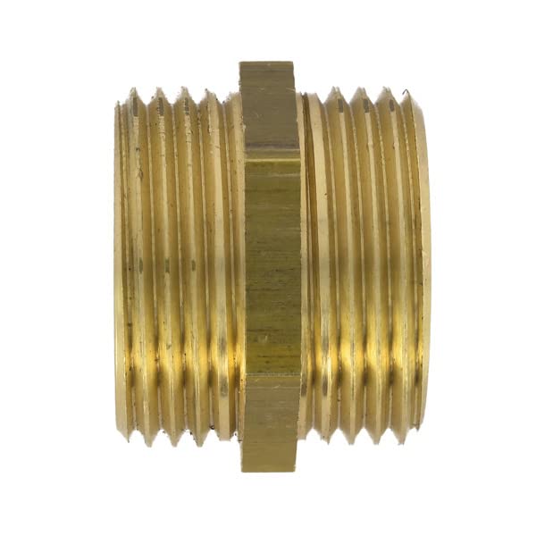 Raccord laiton à visser - Lot de 25 Mamelons Laiton Égal mâle/mâle 3/4" (20/27) - Joint Plat -
