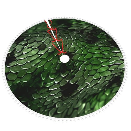 Jupe de sapin de Noël serpent de qualité supérieure double couche