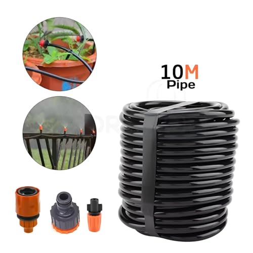 Image of Micro Drip Irrigation Kit Adjustable Nozzle Automatic Watering Kits Garden Micro Irrigation Drip System Plant Watering System for Patio Greenhouse Lawn Mist Cooling System Water Misting Spray