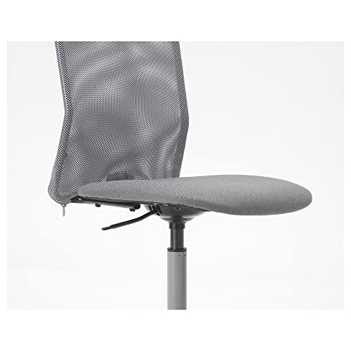 Toberget fauteuil pivotant gris, la chaise de bureau compacte et fluide - 6