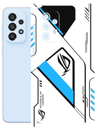 Image of AtOdds - Full Body Back Screen Guard Protector Film - Lamination Wrap Skin Sticker Compatible with Samsung Galaxy A33 (5G) | Scratchproof Matte Finish (RogBlue)