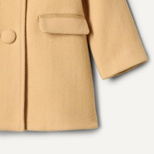 Amazon Essentials x Sofia Grainge Baby Girls' Wool Blend Coat, Light Camel, 24 Months - image 3