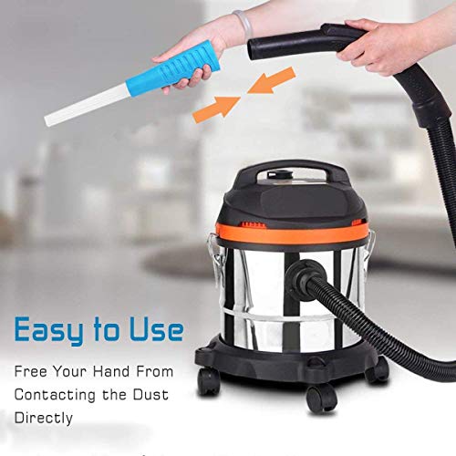 Vacuum Cleaner Dust Dirt Remover Universal Dust Brush Cleaner Vacuum Attachment Interface Tool As Seen On TV Flexible Tiny Tube Cleaning Tool for Car Corners Pets Drawers Air Vents Home - Thumbnail 4