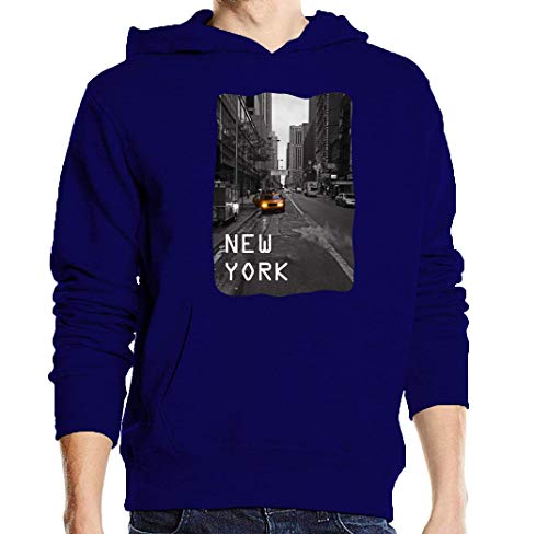 Sweat New York Yellow Taxi bleu L : fini les pulls froids et inconfortables