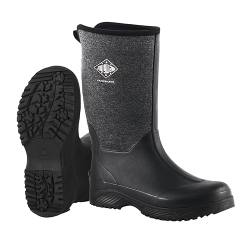 Men's Rubber Boots Waterproof Rain Boots Insulated Neoprene Water Mud Boots for Fishing, Farming, Hunting, Gardening, Yard Chore Working