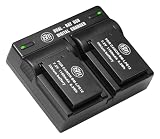 BM Premium 2-Pack of LP-E12 Batteries and Dual Bay Battery Charger