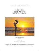 California Life Agent Insurance Manual B0037FUXN4 Book Cover
