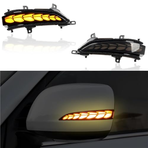Luces intermitentes LED secuenciales con acabado ahumado para retrovisor 3