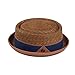 DASMARCA Men's Women's Summer Retro Dapper Straw Porkpie Pork Pie Hat - Oscar Bronze M