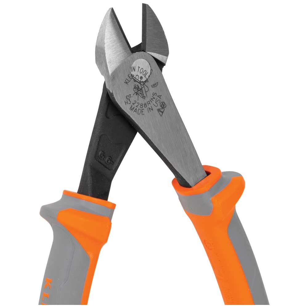 Klein Tools 2288RINS Klein Tools 2288RINS 1000V Izolowane szczypce ukośne, konstrukcja z wysoką dźwignią, noże hartowane indukcyjnie, 20 cali