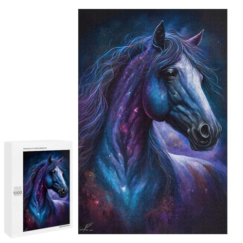 Puzzle adulte 1000 pcs Galactic Horse defi educatif artistique