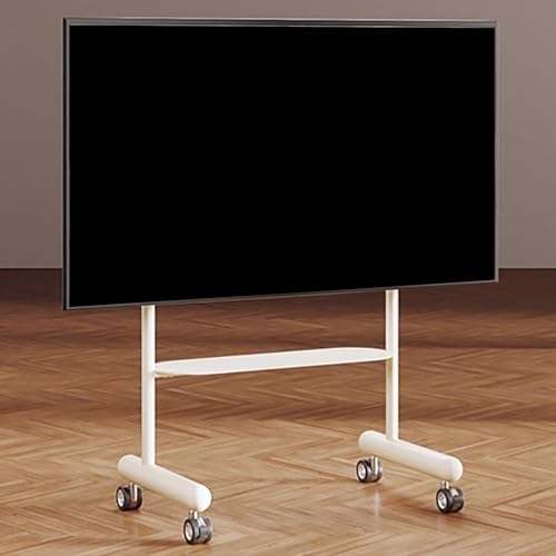 Soporte móvil de TV ajustable en altura y con ruedas miniatura 1