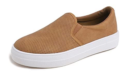 FEVERSOLE Women's Casual Slip On Sneaker Comfort Walking Loafer Flats