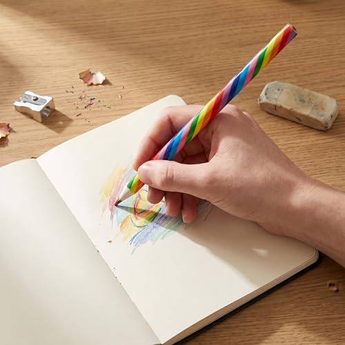 Creatividad en casa y escuela con lápices multicolor jumbo 2