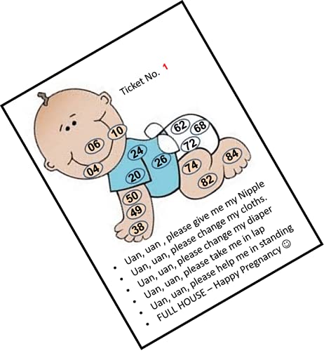 Baby Shower Male Theme Bingo Housie tambola Tickets (Printed on Hard Sheet, Big Size Tickets, 16 Cards) (B09B6FXCP2) Amazon Price History, Amazon Price Tracker