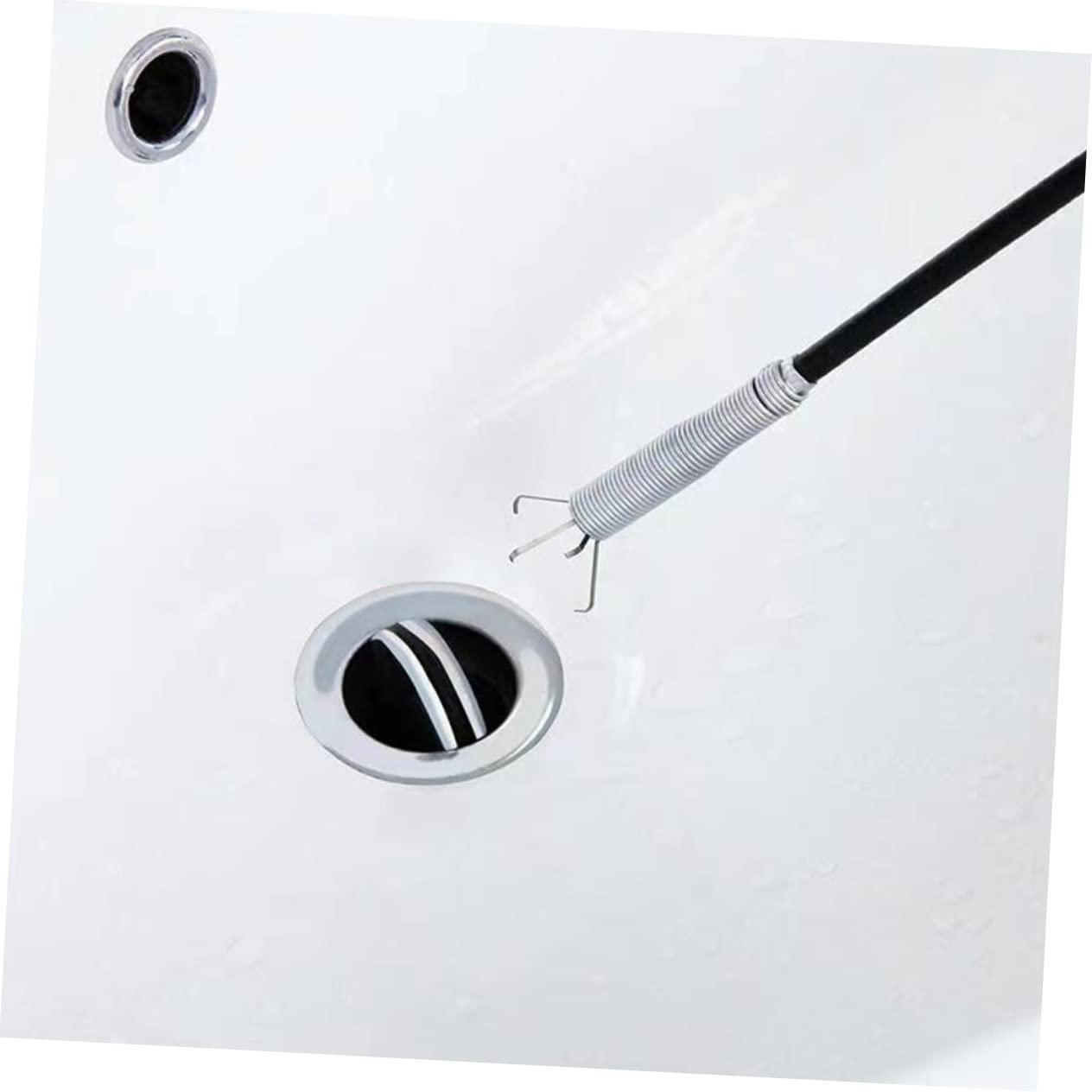 minkissy Drain Cleaning Tools Kit 2pcs Flexible Sink Claw up Pipeline Sink Hair Brush Cleaner for Removal